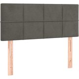 box spring s madracem LED tamnosivi 120 x 190 cm baršun | shoptok.hr