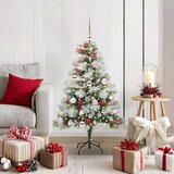  Umjetno božićno drvce S LED lampica Zelena i bijela 120 cm | shoptok.hr