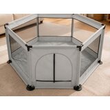 Delunaro dečija ogradica šestougaona 128x110x65cm ( KLK2606-Light Grey ) Cene