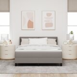  Postelja boxspring z vzmetnico z vzmetnico Taupe 140 x 200 cm, (5000127380) | Shoptok.si