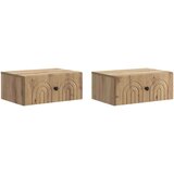  Stenski nočni omarici 2 pcs Artisan hrast 49 x 34,5 x 20 cm, (5000209724) | Shoptok.si