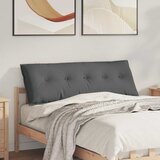  Jastuk za leđa Tamno siva 140 x 19 x 50 cm tkanina | shoptok.hr