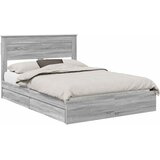  s od storage Siva Sonoma 160 x 200 cm Konstruirano drvo | shoptok.hr