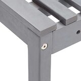  Kutna vrtna klupa siva 140 cm od masivnog bagremovog drva | shoptok.hr