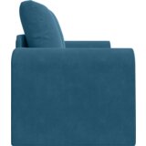 vidaXL Raztegljiv Kavč 2-v-1 Modri 148x71x83 cm Velvet | Shoptok.si