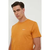 PepeJeans Kratka majica Nouvel moška, oranžna barva