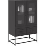  Visoka komoda crna 68x39x111,5 cm od čelika | Eponuda.ba