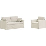 SOFA 2 pcs Krema 158 x 78 x 80 cm Baršun | shoptok.hr