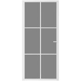  Unutarnja vrata 93 x 201 5 cm Bijela od ESG stakla i aluminija | shoptok.hr