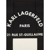 Karl Lagerfeld Ročna torbica kremna / črna | Shoptok.si
