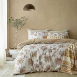 Pineapple Elephant Smeđa/bež posteljina za krevet za jednu osobu 135x200 cm Sahara Floral –