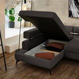 Hom`in KOTNA SEDEŽNA GARNITURA, šenilja temno rjava | Shoptok.si