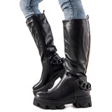 D/CEO Black boots with chain Cognac | Shoptok.si