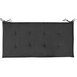  Jastuk za vrtnu klupu crni 100 x 50 x 3 cm od tkanine Oxford | shoptok.hr