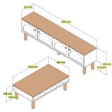 Hanah home Bohem 855 Cream set za dnevnu sobu | ePonuda.com