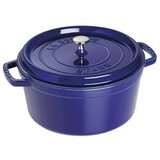 Staub La Cocotte 28cm rund, dunkelblau, Gusseisen | shoptok.hr
