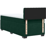 Box spring krevet s madracem tamnozeleni 100x200 cm baršunasti | shoptok.hr