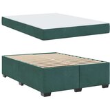  Posteljni okvir z vzmetnico Temno zelena 140 x 200 cm Žamet | Shoptok.si