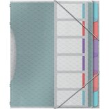 Esselte organizator mapa Color, Ice, A4, PP, 6 predelkov, (21650931) Cene