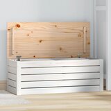  Kutija za pohranu bijela 89 x 36,5 x 33 cm od masivne borovine | shoptok.hr