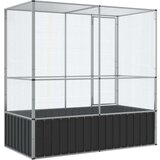  Kavez za ptice srebrni 210 5 x 107 x 212 cm čelični | shoptok.hr