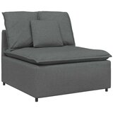  Modularna sofa s podnožjem i jastucima tamno siva | shoptok.hr