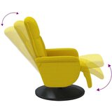 Naslonjač s osloncem za noge žuti baršunasti | shoptok.hr