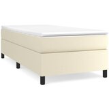 Maison Chic Posteljni okvir - Enojna postelja - Postelja za odrasle krem 90x190 cm umetno usnje-J8771, (21761001) | Shoptok.si
