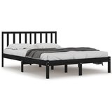 Furnova Posteljni okvir črn iz trdne borovine 140x190 cm, (21934026) | Shoptok.si