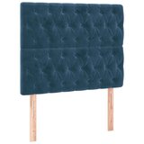 Box spring krevet s madracem tamnoplavi 100x200 cm baršunasti | shoptok.hr