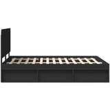  Konstrukcija postelje Črna 140 x 200 cm Masivno borovo les, (5000102678) | Shoptok.si