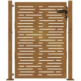 Vrtna vrata 100x125 cm od korten čelika, kvadratni dizajn | shoptok.hr