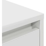 vidaXL TV omarica z LED lučmi bela 160,5x41x50 cm | Shoptok.si