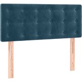  box spring s madracem LED tamnoplavi 120x200 cm baršun | shoptok.hr