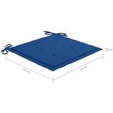  Jastuci za vrtne stolice 4 kom plavi 40 x 40 x 3 cm od tkanine | shoptok.hr