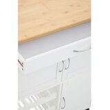 Premier Housewares Od bambusa kolica za posluživanje na kotačima 37x67 cm Harlow – | shoptok.hr