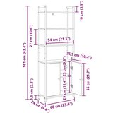 vidaXL Knjigovni omar Star les 60 x 24 x 161 cm Konstruiran les | Shoptok.si