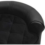 vidaXL Sofa za pse crna 48 x 48 x 32 cm od pliša i umjetne kože | shoptok.hr