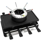električni roštilj / raclette / fondue od sira, 3u1, 1400W - ZLN8856, crni