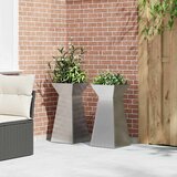  Stup saksija 2 pcs Srebrno 35 x 35 x 73 cm | Eponuda.ba