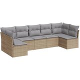  The Living Store Vrtna sedežna garnitura 7-delna z blazinami bež poli ratan - Vrtna Sedežna Garniture, (21449598) | Shoptok.si
