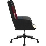  Stolica za opuštanje s uzorkom patchworka od tkanine - Crna 1 | shoptok.hr