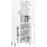 Visoka komoda bijela 69,5x34x180 cm konstruirano drvo | shoptok.hr