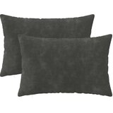  Jastuk s jastukom HEERLEN 2 kom. Antracit Mikrofibra Flis - Antracit 50 x 80 cm 2 | shoptok.hr