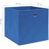  Kutije za pohranu od netkane tkanine 10 kom 28x28x28 cm plave | shoptok.hr