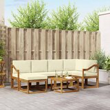  Set vanjskih sofa 7 kom. Prirodna i krem | shoptok.hr
