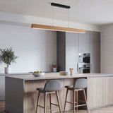 Brilagi LED Luster na sajli GARDALINE LED/90W/230V hrast | Eponuda.com