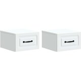  Noćni ormarić za montažu na zid 2 pcs Bijela 34 5 x 33 x 20 cm - Bijela 2 | shoptok.hr