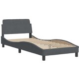  Okvir za krevet bez madraca tamnosivi 90x200 cm baršunasti | shoptok.hr