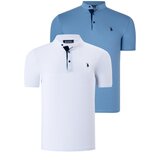 Dewberry DUAL SET T8560 MENS T-SHIRT-WHITE-INDIGO | shoptok.hr